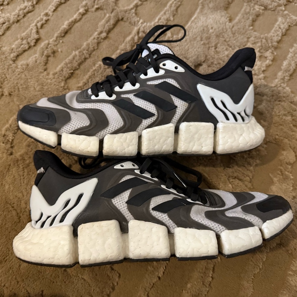 adidas black & white sneakers